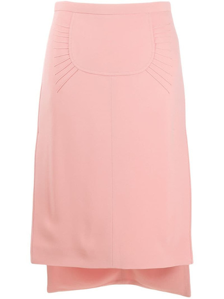Nº21 pencil-styled midi skirt in pink