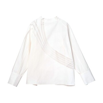 Aeron Campus longsleeve top with lace detail in white