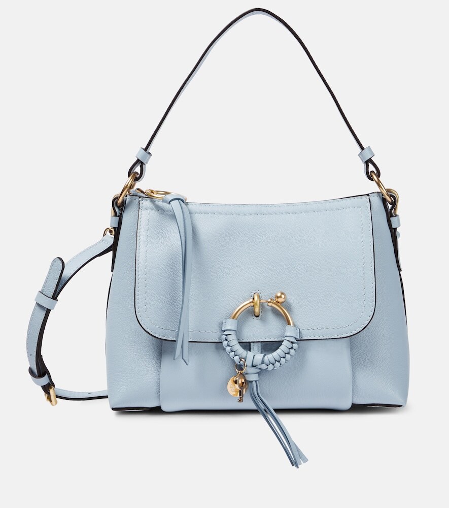 See By Chloe See By Chloé Joan Small leather crossbody bag in blue