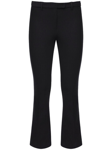 MAX MARA 'S Cropped Stretch Cotton Twill Pants in black