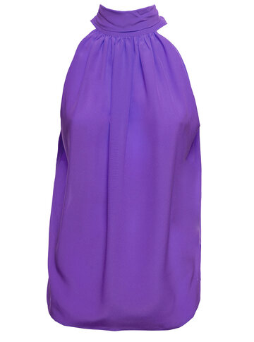 Jejia Womans Purple Silk Top in violet