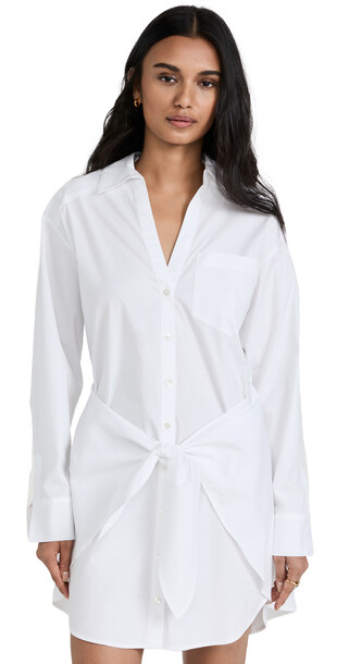 Veronica Beard Roanoke Shirtdress in white