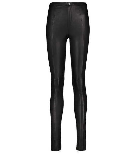 Stouls Exclusive to Mytheresa â Maggie high-rise skinny leather pants in black