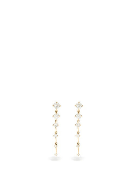 Fernando Jorge - Sequence Diamond & 18kt Gold Earrings - Womens - Yellow Gold