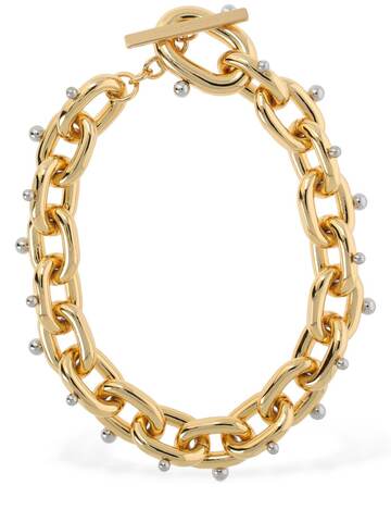 PACO RABANNE Xl Link Comet Collar Necklace in gold / silver