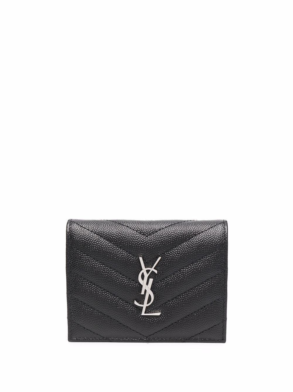 Saint Laurent quilted leather wallet - Black