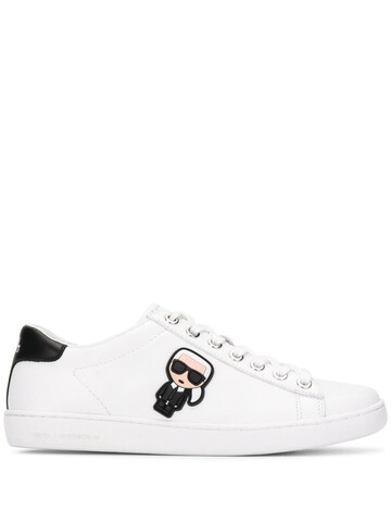 karl lagerfeld kupsole ii ikonik low-top sneakers in white