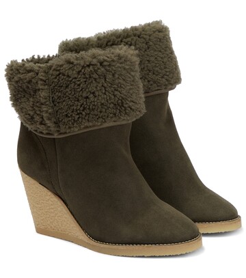 Isabel Marant Totam suede ankle boots in green