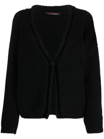 incentive! cashmere v-neck knitted cardigan - black