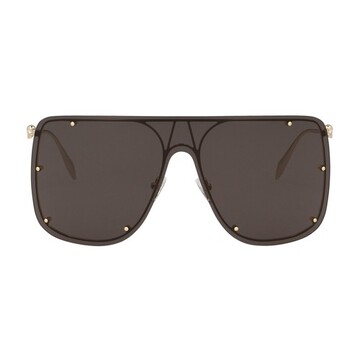 Alexander Mcqueen Sunglasses with thin temples in gold / grey