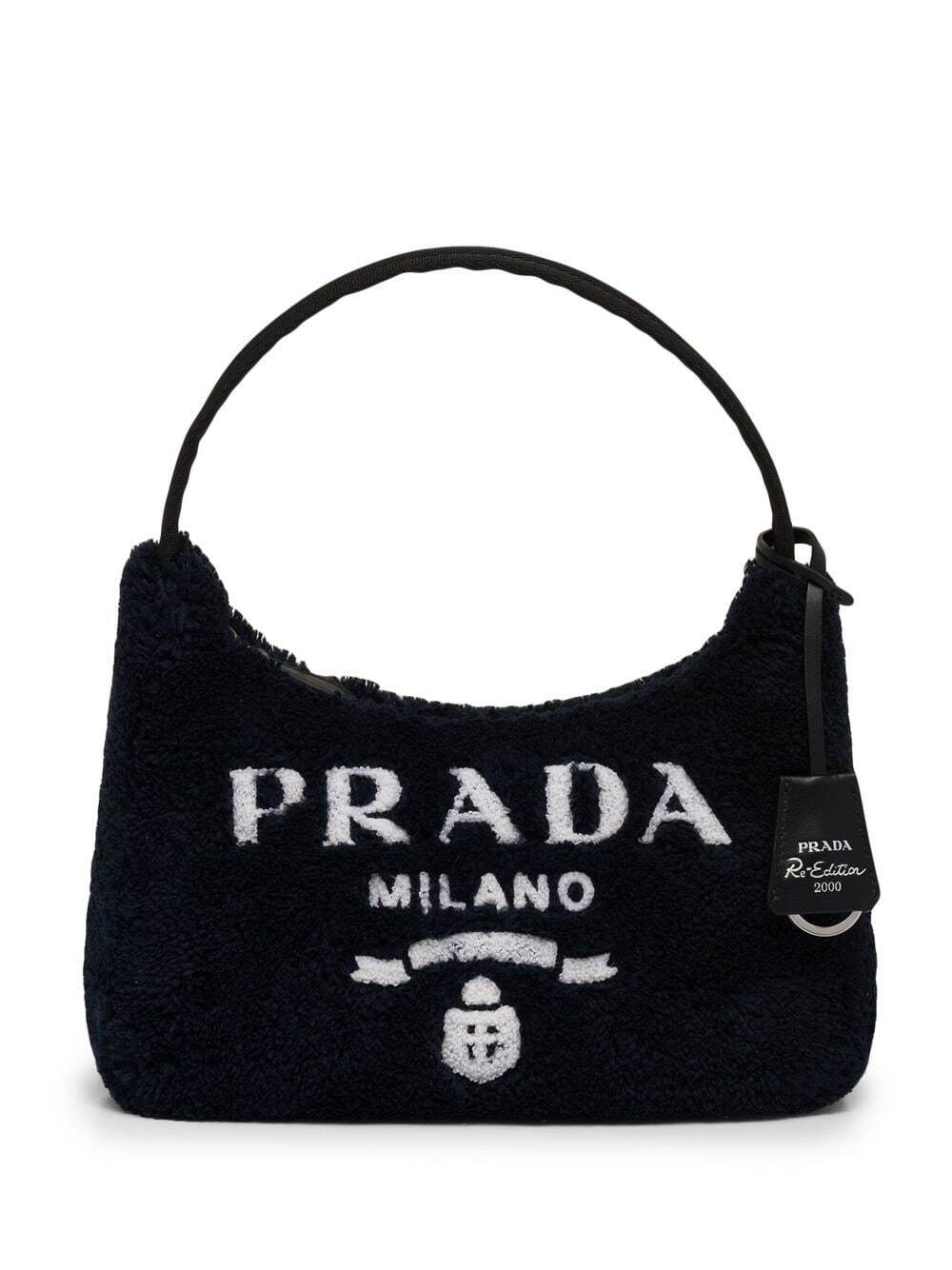 PRADA Re-Edition 2000 terry mini-bag - Black