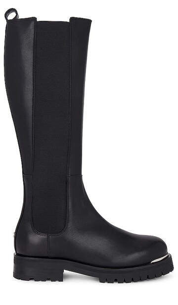 anine bing tall justine boots in black