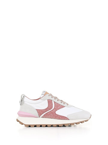 Voile Blanche Qwark Woman Sneaker With Contrasting Details in rose / white