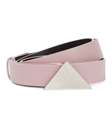 The Attico Leather belt in pink