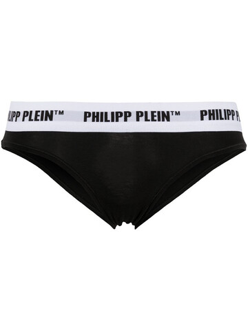 Philipp Plein logo embroidered briefs in black