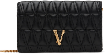 versace black virtus clutch