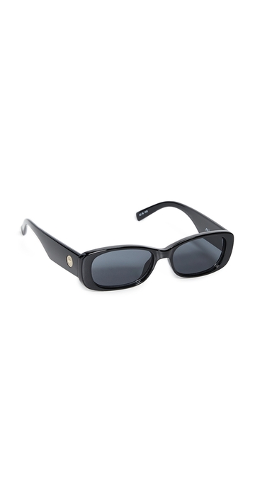 le specs unreal! sunglasses matte black coal/smoke mono one size