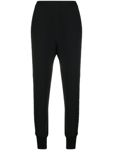Stella McCartney lace cut-out tapered trousers in black