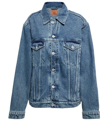 Y/Project Twisted denim jacket in blue