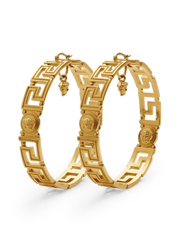 Versace Earrings Metal in gold