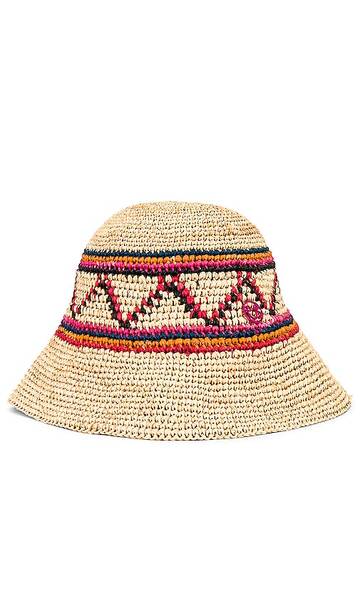 ruslan baginskiy knitted bucket hat in neutral in natural