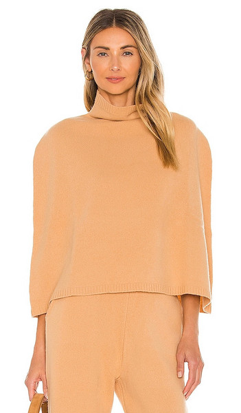 Victor Glemaud Poncho in Tan in brown