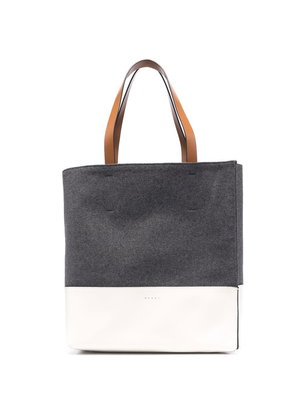 Marni panelled tote bag - Grey