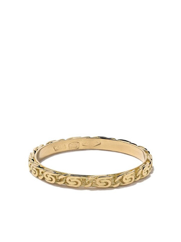 Wouters & Hendrix Gold 18kt yellow gold Snail Diamond Chain ring