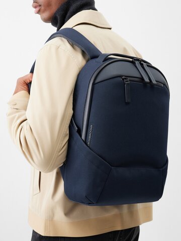 troubadour - apex 3.0 compact canvas backpack - mens - navy