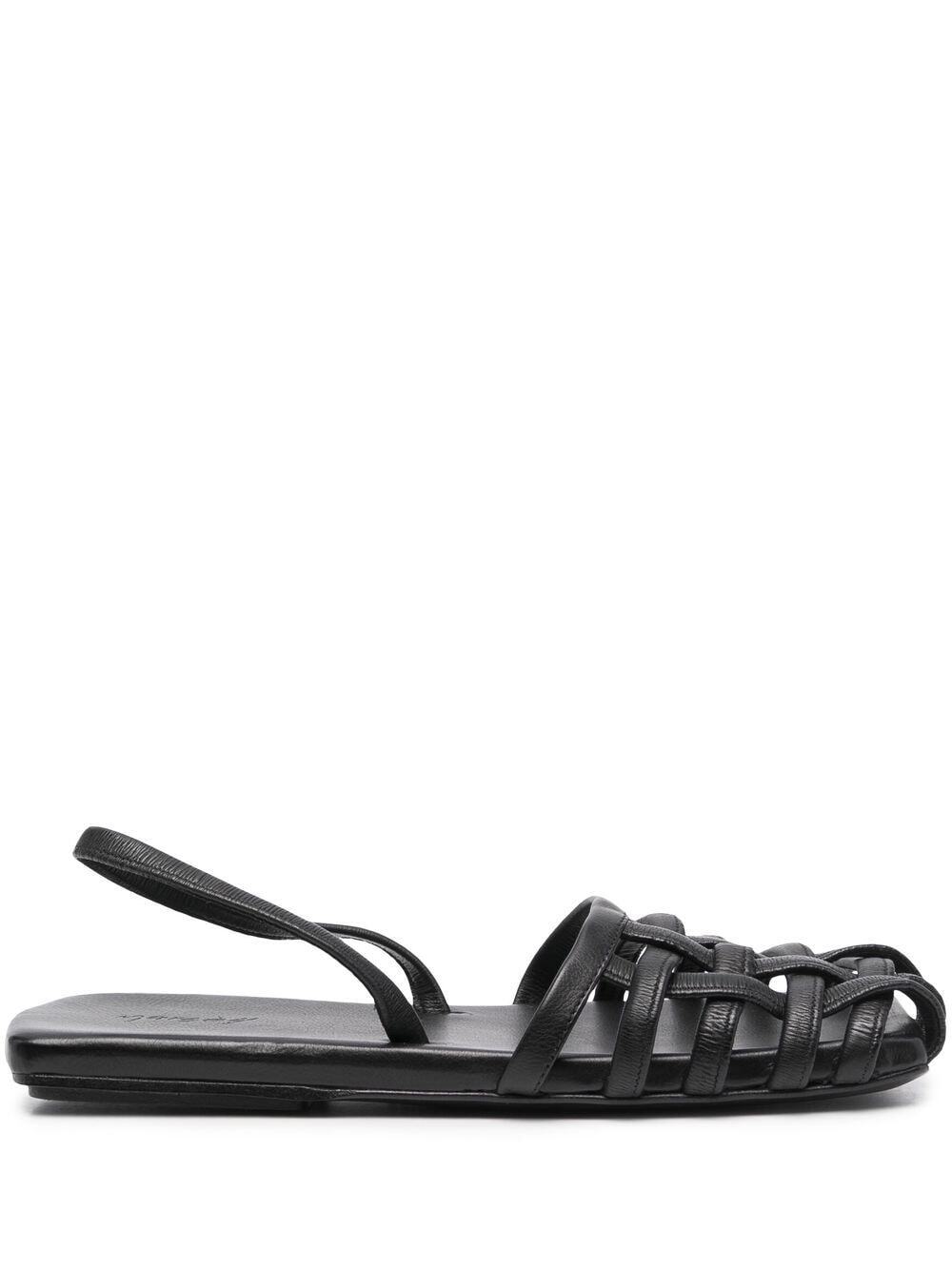 Marsèll caged-detail square-toe sandals - Black