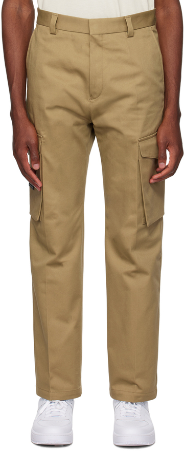 hugo brown zip cargo pants