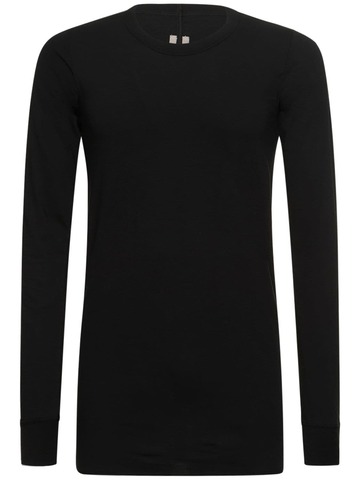 rick owens classic cotton jersey t-shirt in black