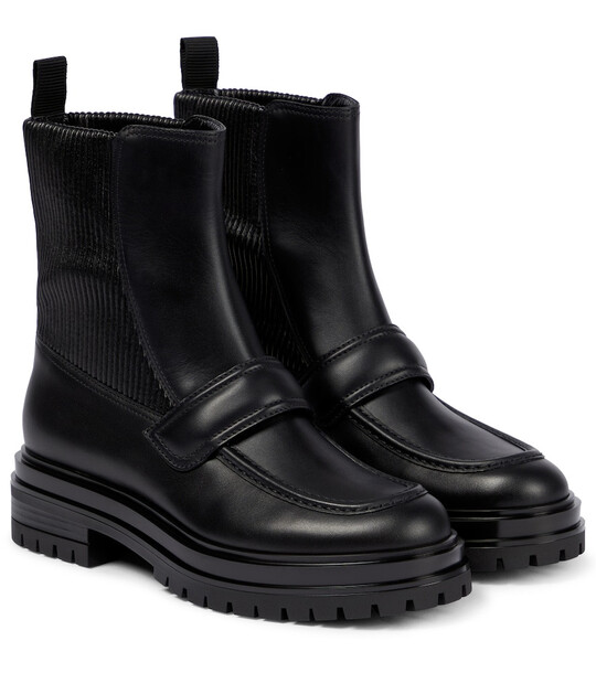 Gianvito Rossi Berck leather Chelsea boots in black