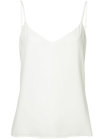 L'Agence V-neck camisole in white