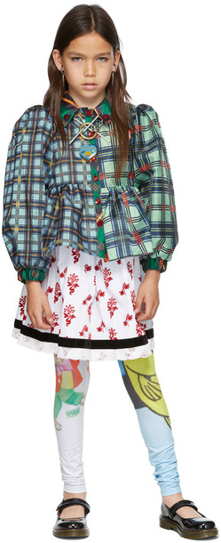 Chopova Lowena SSENSE Exclusive Kids Multicolor Tartan Tiered Shirt in multi