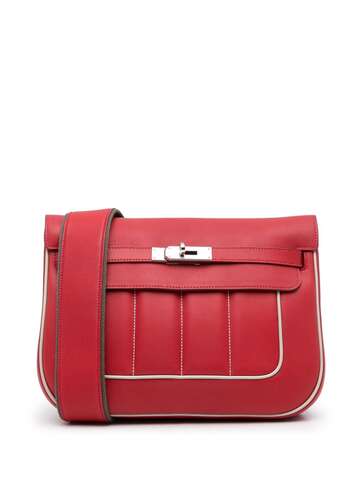 hermès 2014 pre-owned berline 28 shoulder bag - red