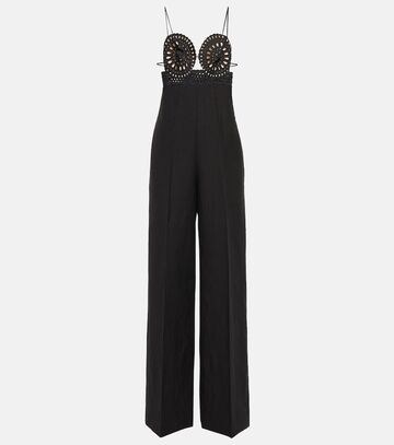 Stella McCartney Broderie anglaise jumpsuit in black