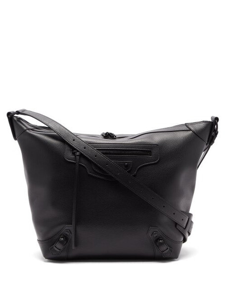 Balenciaga - Neo Classic Hobo Medium Leather Shoulder Bag - Womens - Black