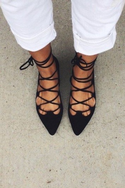 strappy flats
