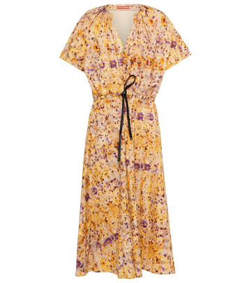 altuzarra romy floral cotton midi dress