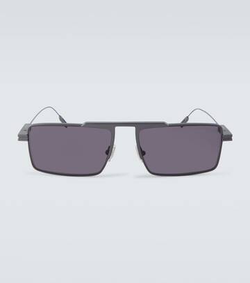 zegna rectangular sunglasses in grey