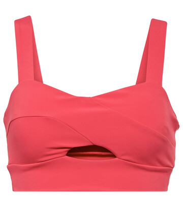 Lanston Sport Hypnotic cutout sports bra in pink