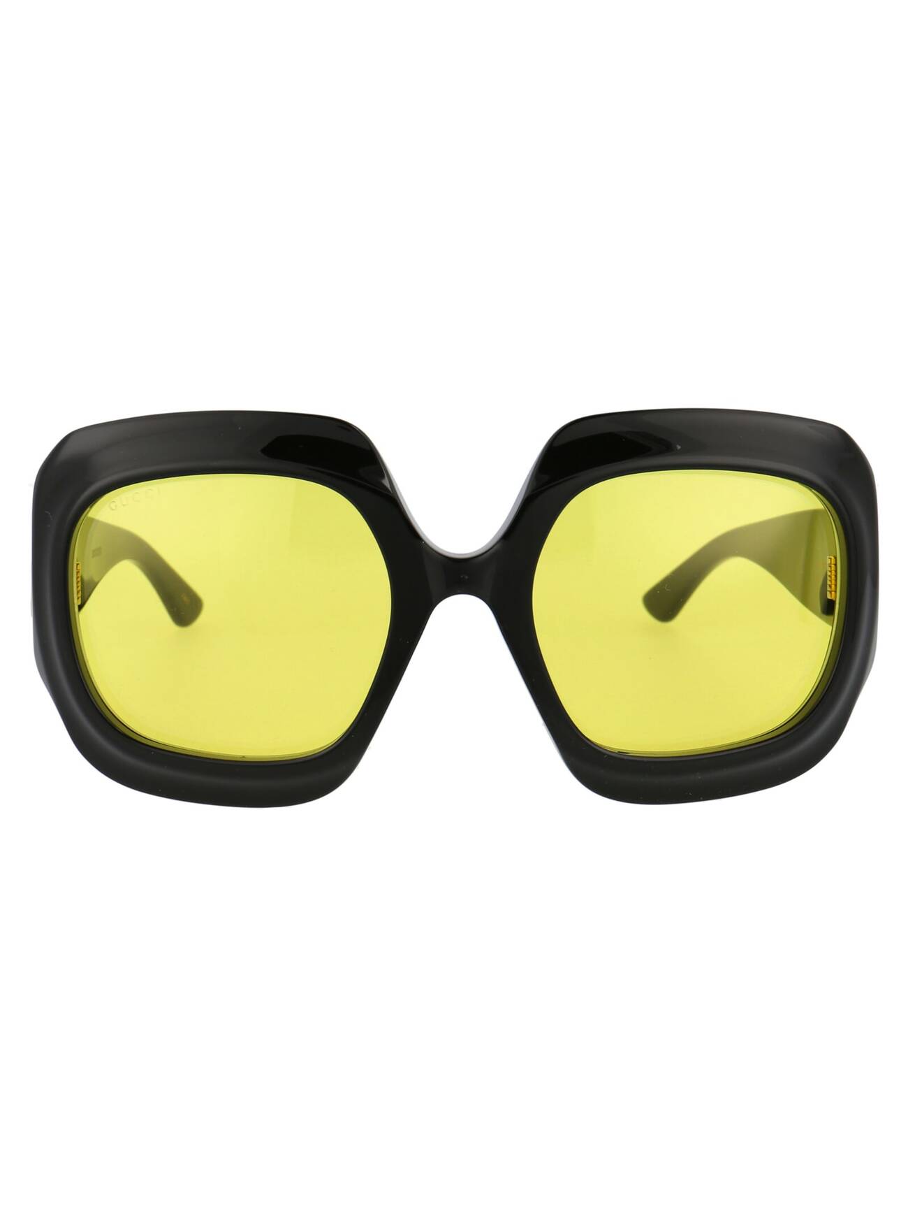 Gucci Eyewear Gg0988s Sunglasses in black / yellow