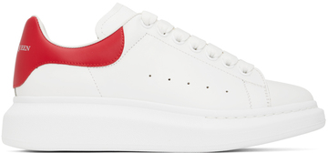 alexander mcqueen white & red oversized sneakers