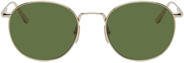 chimi gold round sunglasses