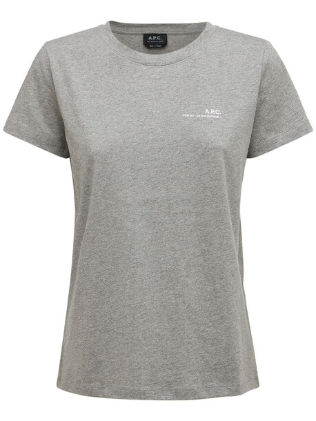 A.P.C. Cotton Jersey T-shirt in grey