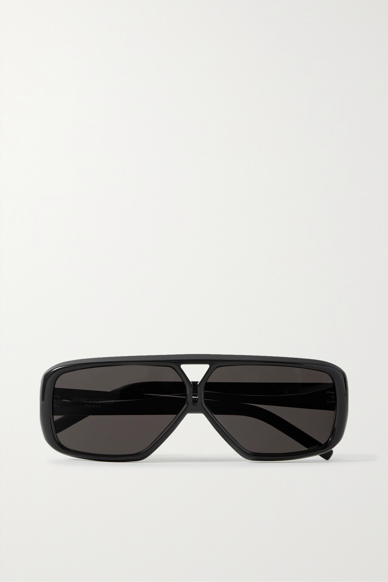 SAINT LAURENT Eyewear - Ysl Aviator-style Acetate Sunglasses - Black