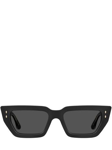 Isabel Marant Squared Acetate Sunglasses in black / grey