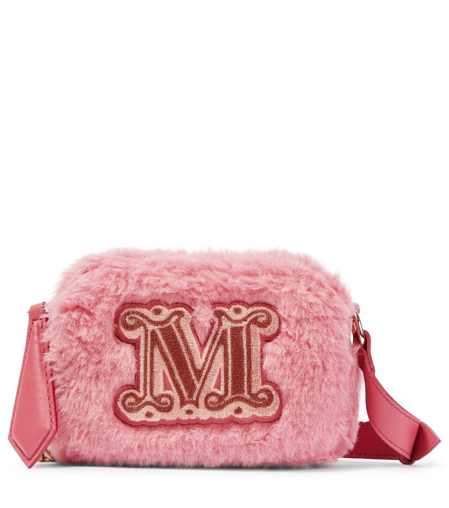 Max Mara Tcamer teddy camera bag in pink
