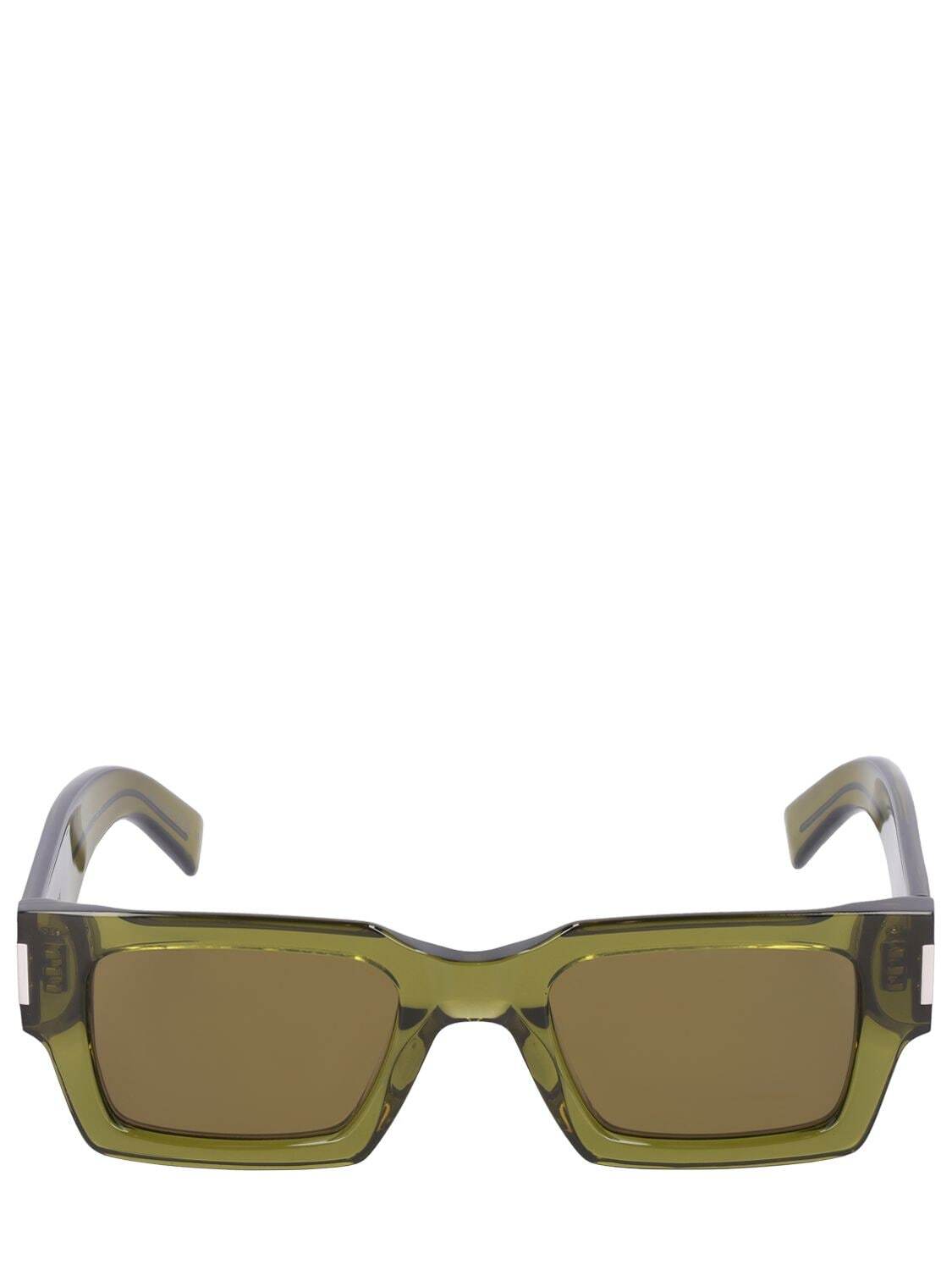 SAINT LAURENT Sl 572 Acetate Sunglasses in green